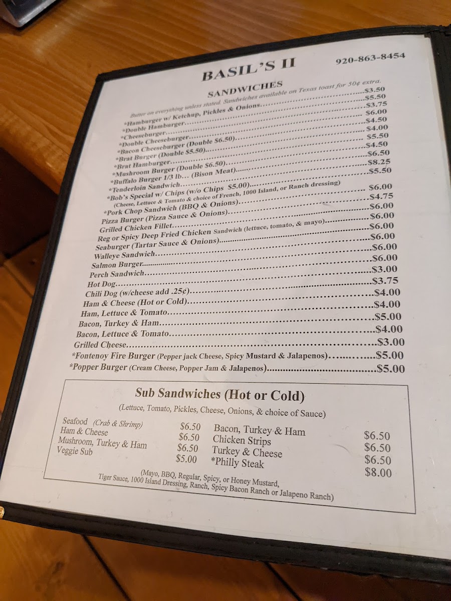 Basils II Menu - Image 4