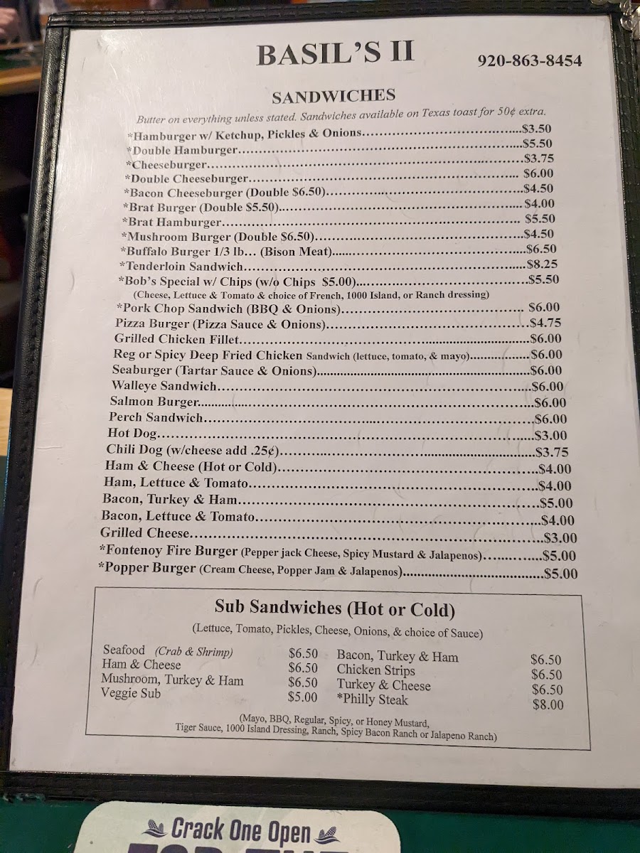 Basils II Menu - Image 5